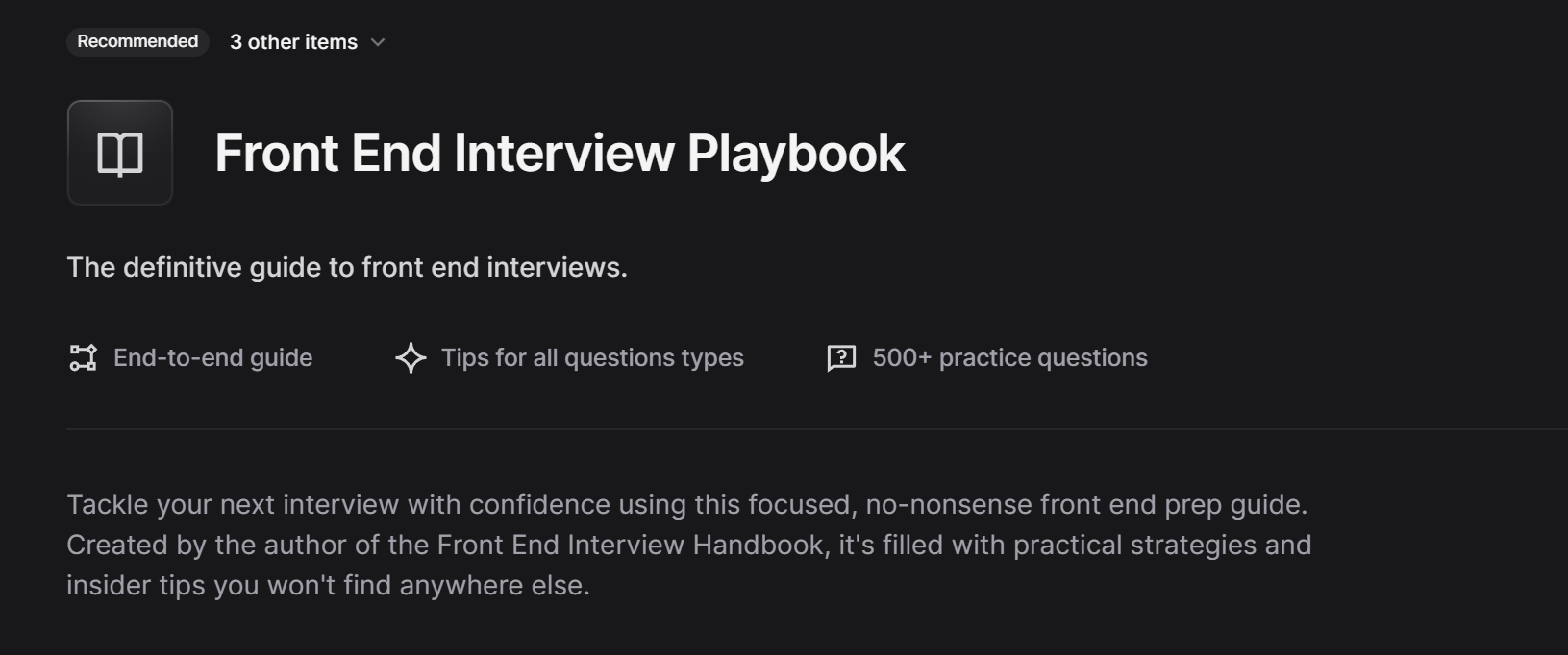 Frontend knowledge Playbook